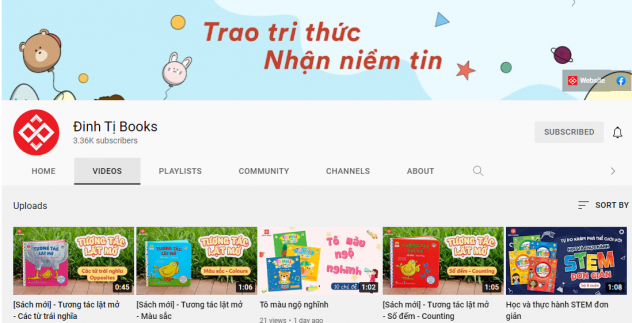 Kênh Youtube của Đinh Tị Books có gì hấp dẫn