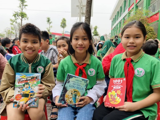 Đinh Tị Books đồng hành cùng Ngày hội sách tại Trường Tiểu học Long Biên,  Hà Nội 
