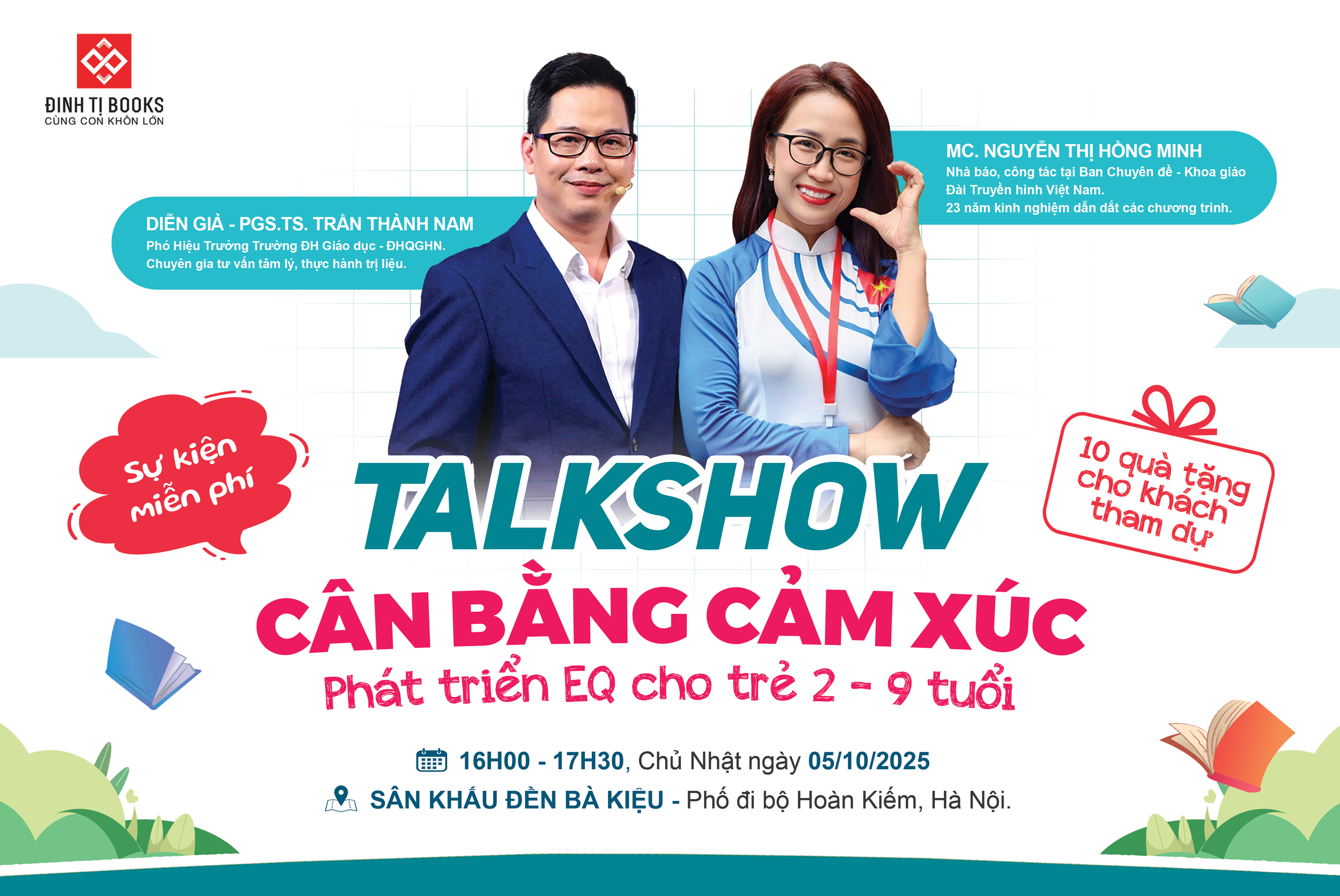 TALKSHOW: CÂN BẰNG CẢM XÚC - PHÁT TRIỂN EQ CHO TRẺ 2-9 TUỔI