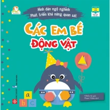 Hình dán ngộ nghĩnh - Phát triển khả năng quan sát - Các em bé động vật