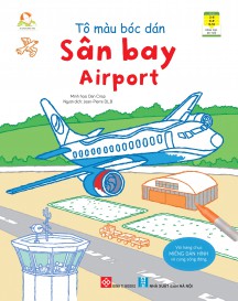 Tô màu bóc dán - Sân bay - Airport