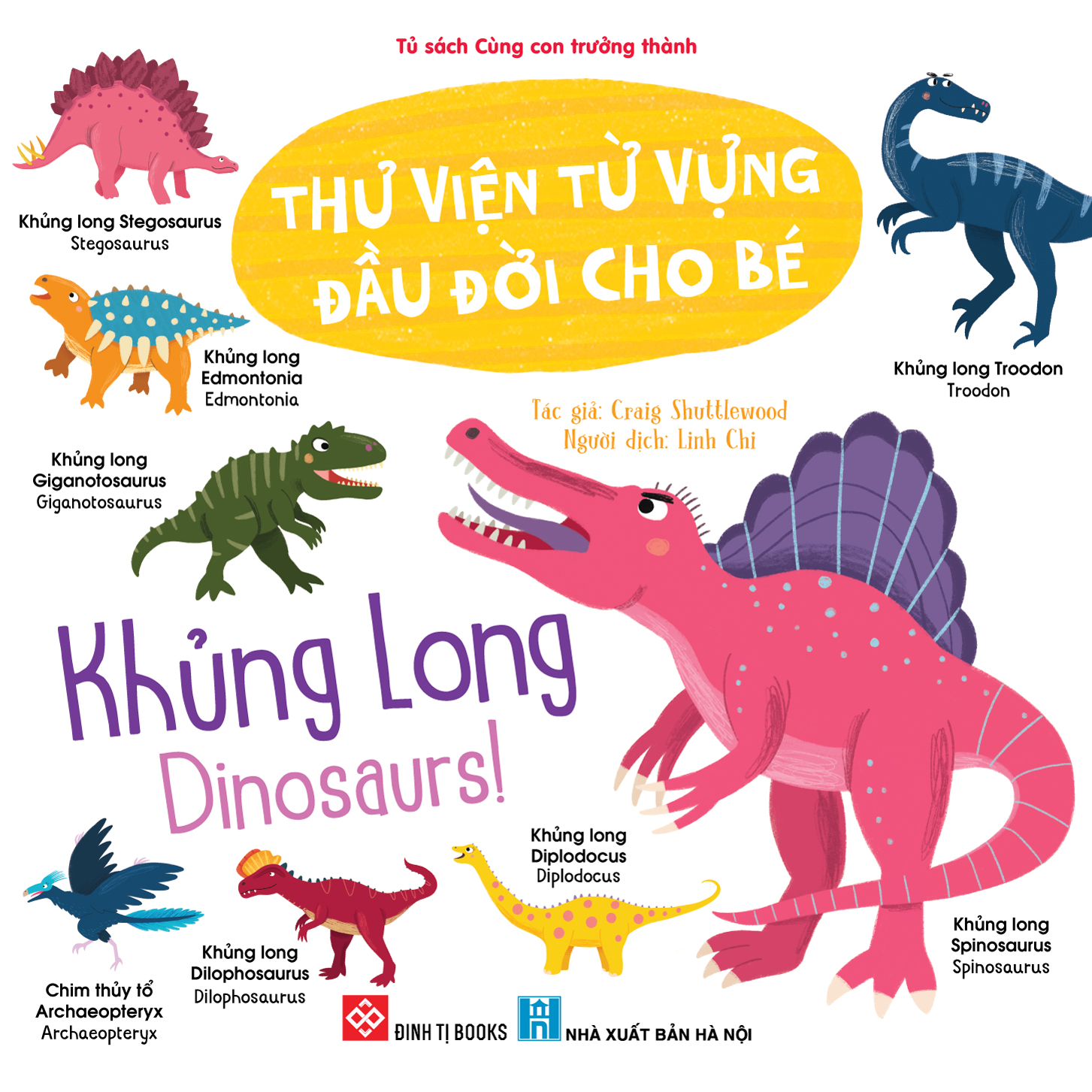 Thư viện từ vựng đầu đời cho bé - Khủng long - Dinosaurs!
