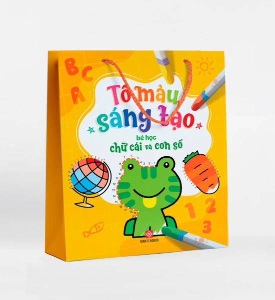 Bộ túi: Tô màu sáng tạo - Bé học chữ cái và con số (5T)