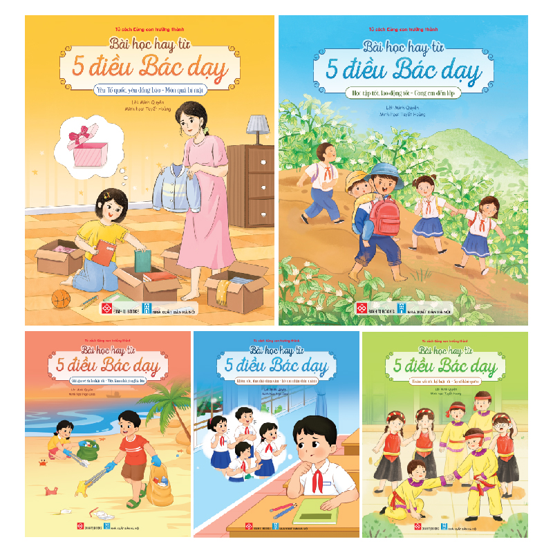 Combo 5 tập: Bài học hay từ 5 điều Bác dạy