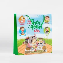 Bộ túi: Dạy con thói quen tốt- Tự tin, can đảm, không nói dối, không đố kỵ ( 4 tập)
