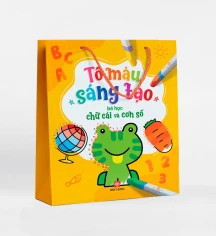 Bộ túi: Tô màu sáng tạo - Bé học chữ cái và con số (5T)