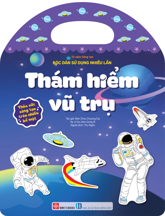 Bóc dán sử dụng nhiều lần - Thám hiểm vũ trụ (Thỏa sức sáng tạo trên nhiều bề mặt)
