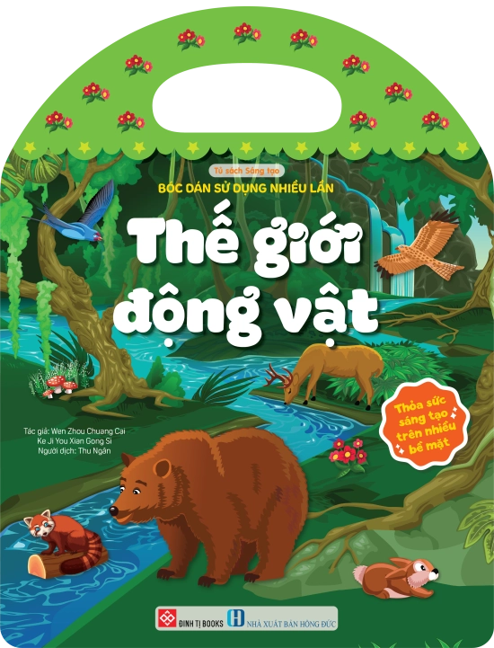 Bóc dán sử dụng nhiều lần - Thế giới động vật (Thỏa sức sáng tạo trên nhiều bề mặt)