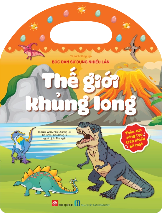 Bóc dán sử dụng nhiều lần - Thế giới khủng long (Thỏa sức sáng tạo trên nhiều bề mặt)