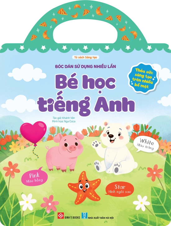 Bóc dán sử dụng nhiều lần - Bé học tiếng Anh (Thỏa sức sáng tạo trên nhiều bề mặt)