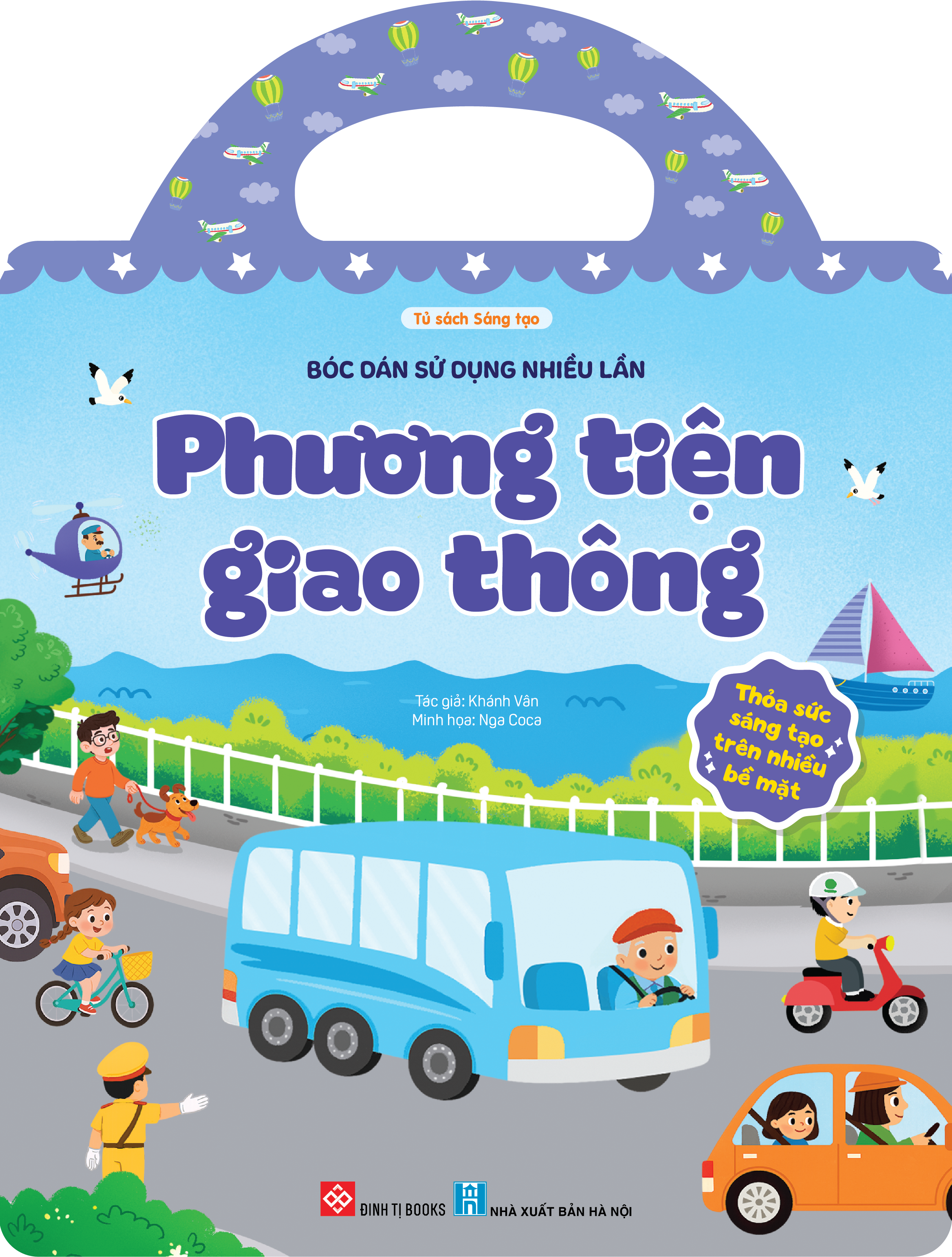 Bóc dán sử dụng nhiều lần - Phương tiện giao thông (Thỏa sức sáng tạo trên nhiều bề mặt) (Đinh Tị)