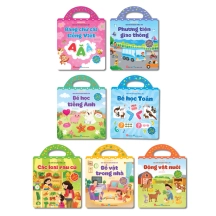Combo (7 tập): Bóc dán sử dụng nhiều lần - Bảng chữ cái tiếng Việt (Thỏa sức sáng tạo trên nhiều bề mặt)