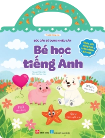 Bóc dán sử dụng nhiều lần - Bé học tiếng Anh (Thỏa sức sáng tạo trên nhiều bề mặt)