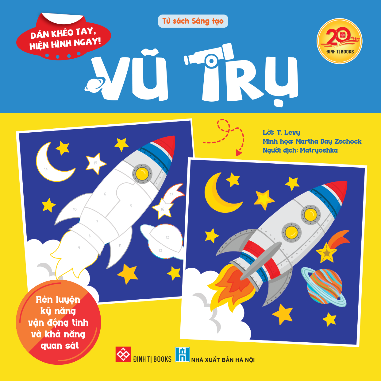 Dán khéo tay, hiện hình ngay! - Vũ trụ (Rèn luyện kỹ năng vận động tinh và khả năng quan sát)