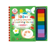 100++ ý tưởng sáng tạo vẽ tranh bằng vân tay - Trong vườn 