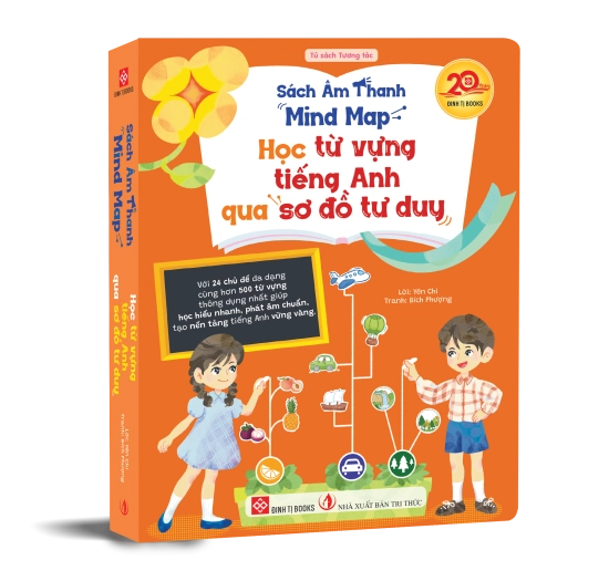 Sách âm thanh - Mind Map - Học từ vựng tiếng Anh qua sơ đồ tư duy (Với 24 chủ đề đa dạng cùng hơn 500 từ vựng thông dụng nhất giúp học hiểu nhanh, phát âm chuẩn, tạo nền tảng tiếng Anh vững vàng.)
