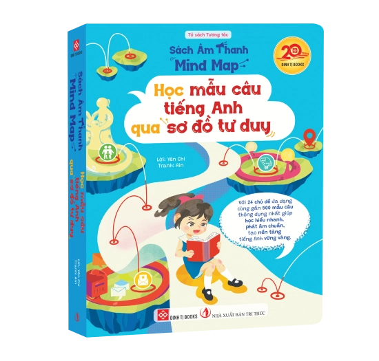 Sách âm thanh - Mind Map - Học mẫu câu tiếng Anh qua sơ đồ tư duy (Với 24 chủ đề đa dạng cùng gần 500 mẫu câu thông dụng nhất giúp học hiểu nhanh, phát âm chuẩn, tạo nền tảng tiếng Anh vững vàng.)