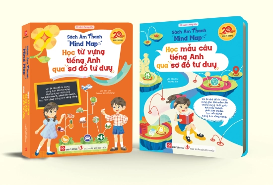 Combo 2 cuốn : Sách âm thanh - Mind Map - Học từ vựng tiếng Anh qua sơ đồ tư duy (Với 24 chủ đề đa dạng cùng hơn 500 từ vựng thông dụng nhất giúp học hiểu nhanh, phát âm chuẩn, tạo nền tảng tiếng Anh vững vàng.)