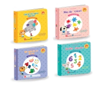 Combo: Vòng xoay khám phá (Cặp từ trái nghĩa + Số đếm + Một ngày của bé + Màu sắc )