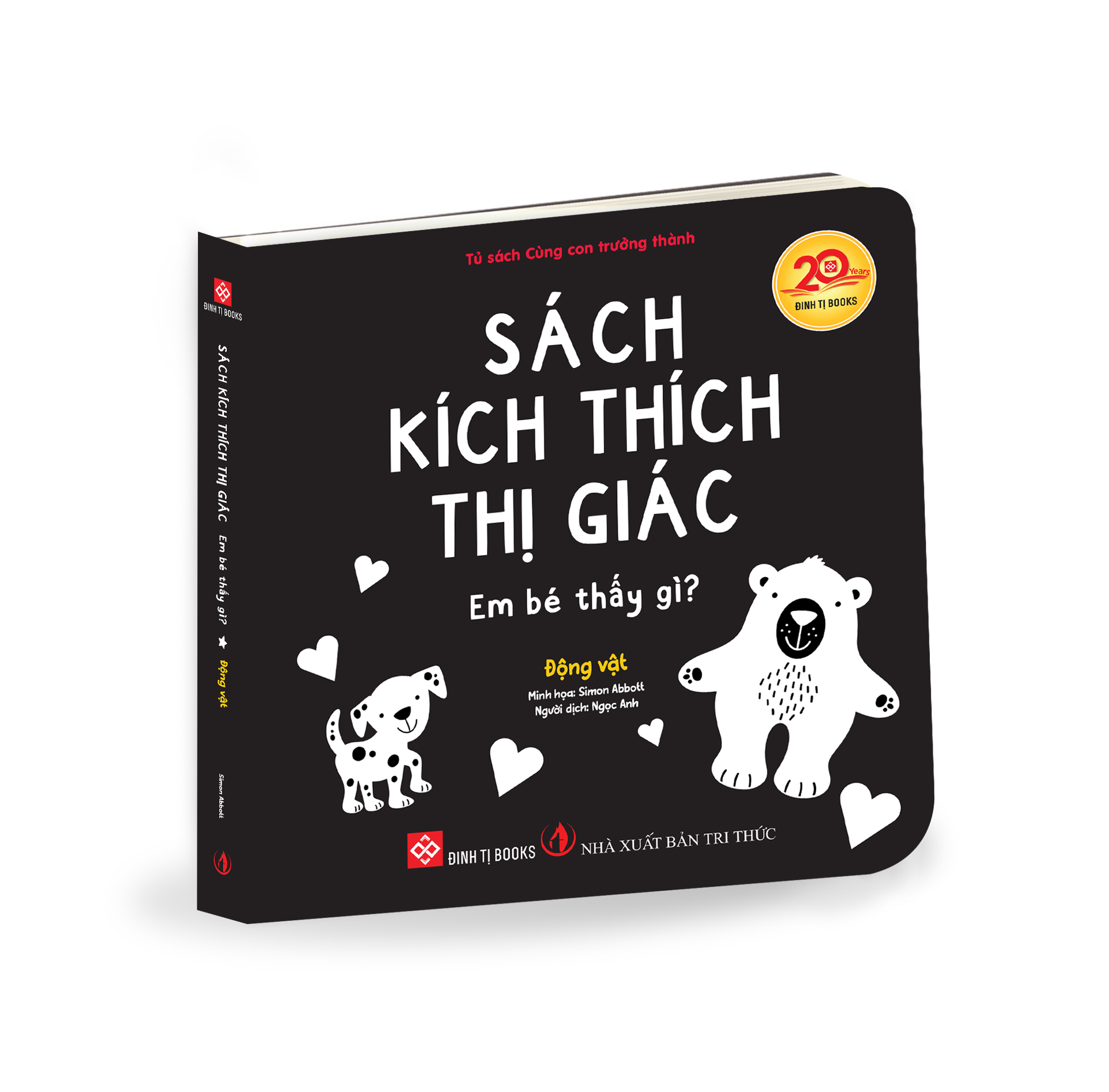 Sách kích thích thị giác - Em bé thấy gì? - Động vật