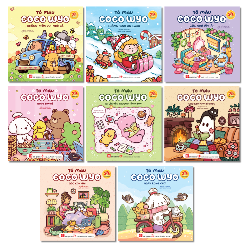 Combo (8 tập): Tô màu Coco Wyo 