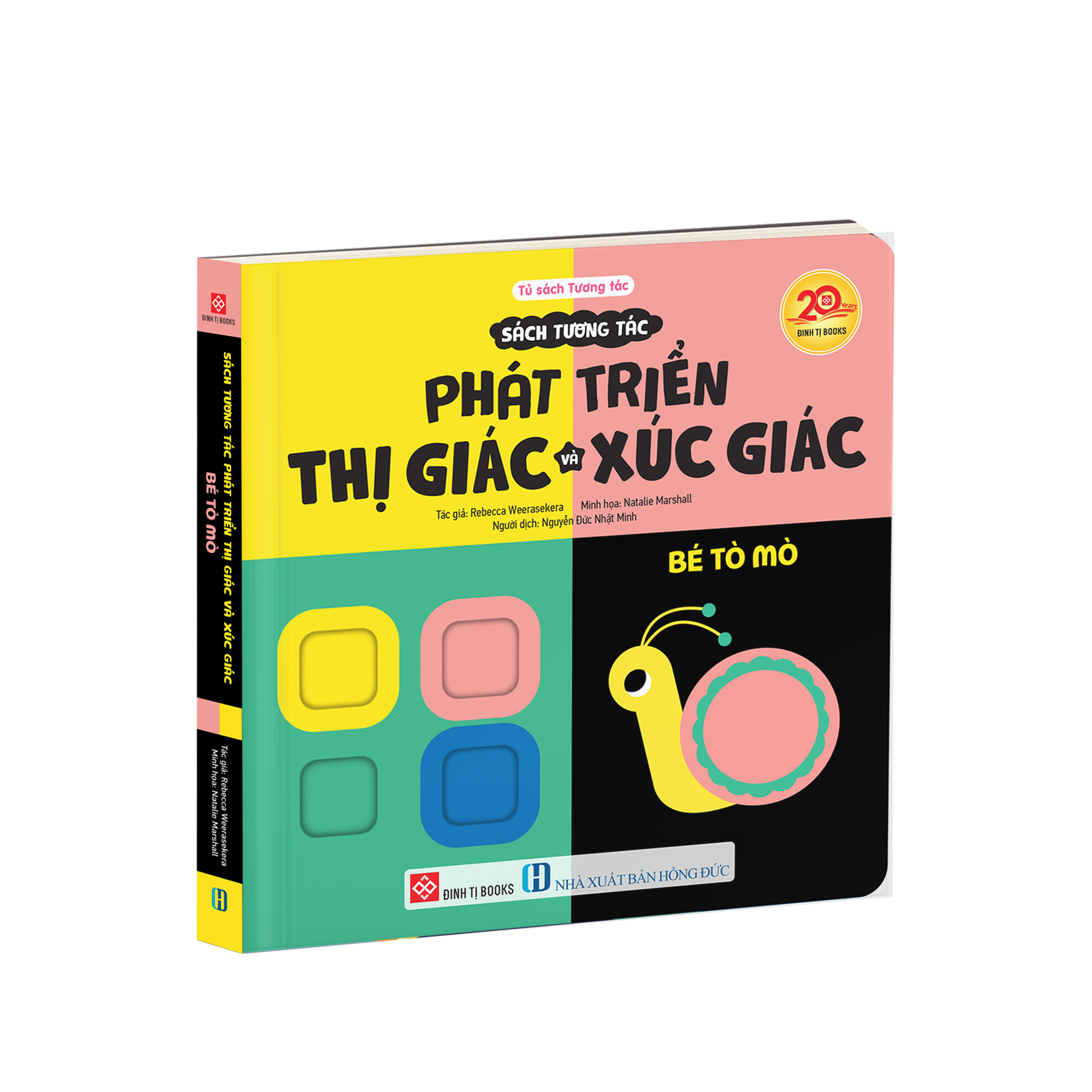 Sách tương tác phát triển thị giác và xúc giác - Bé tò mò