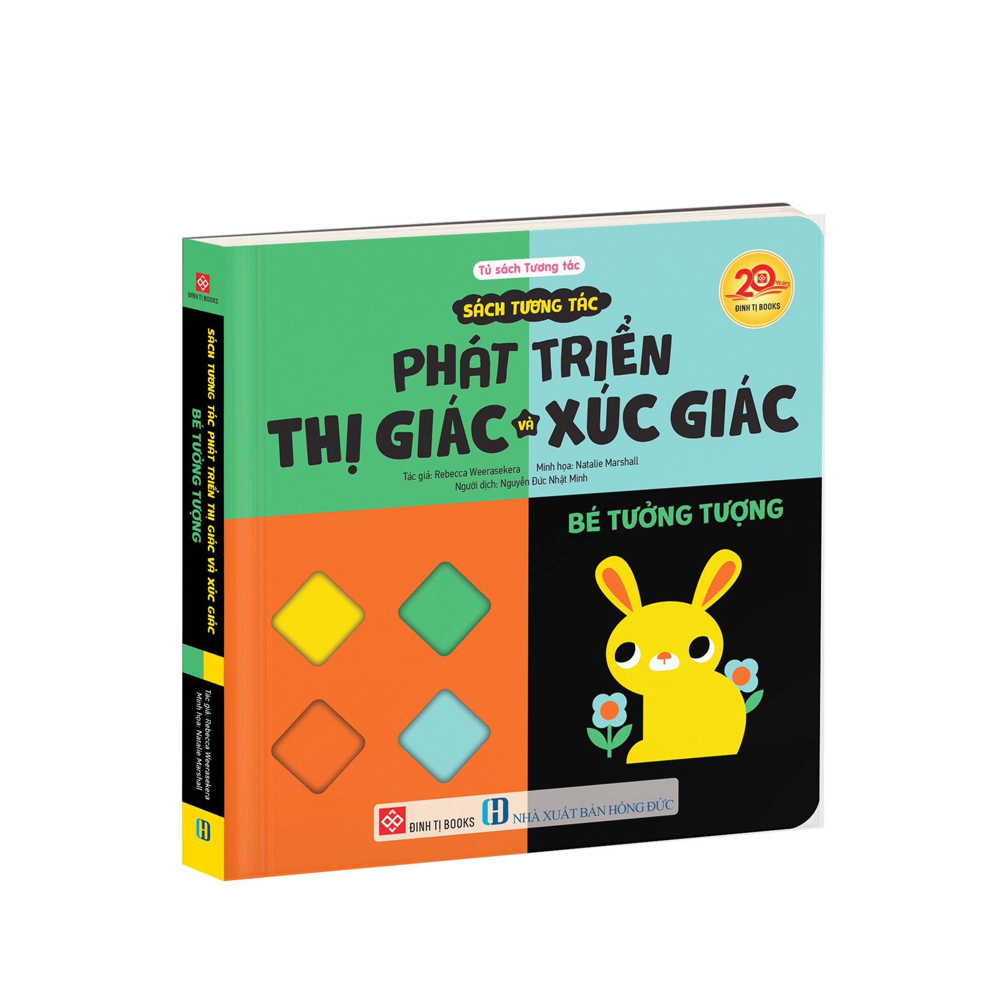 Sách tương tác phát triển thị giác và xúc giác - Bé tưởng tượng