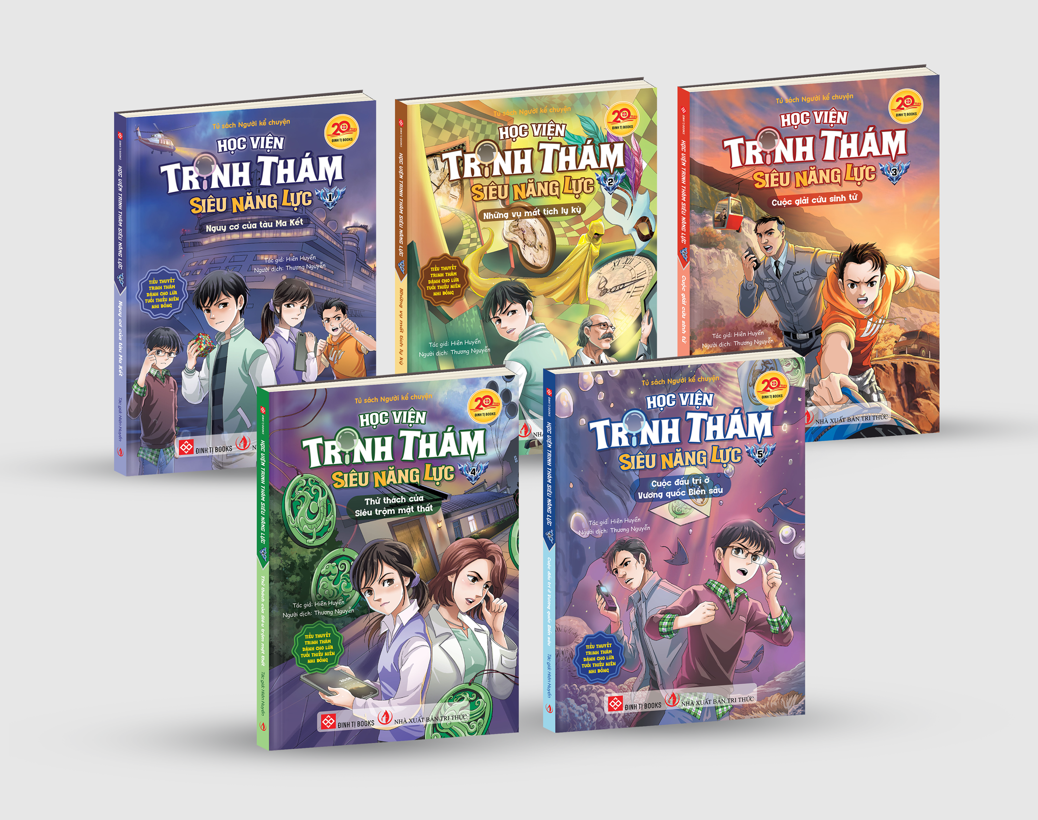  Combo 5T Học viện trinh thám siêu năng lực 