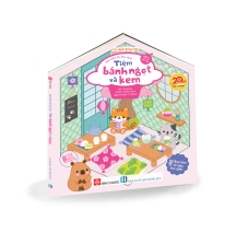Dán hình 3D thu nhỏ - Tiệm bánh ngọt và kem 