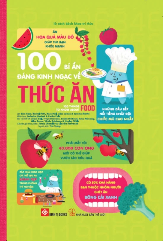 100 bí ẩn đáng kinh ngạc về Thức ăn  (USBORNE - 100 things to know about food) Tái bản