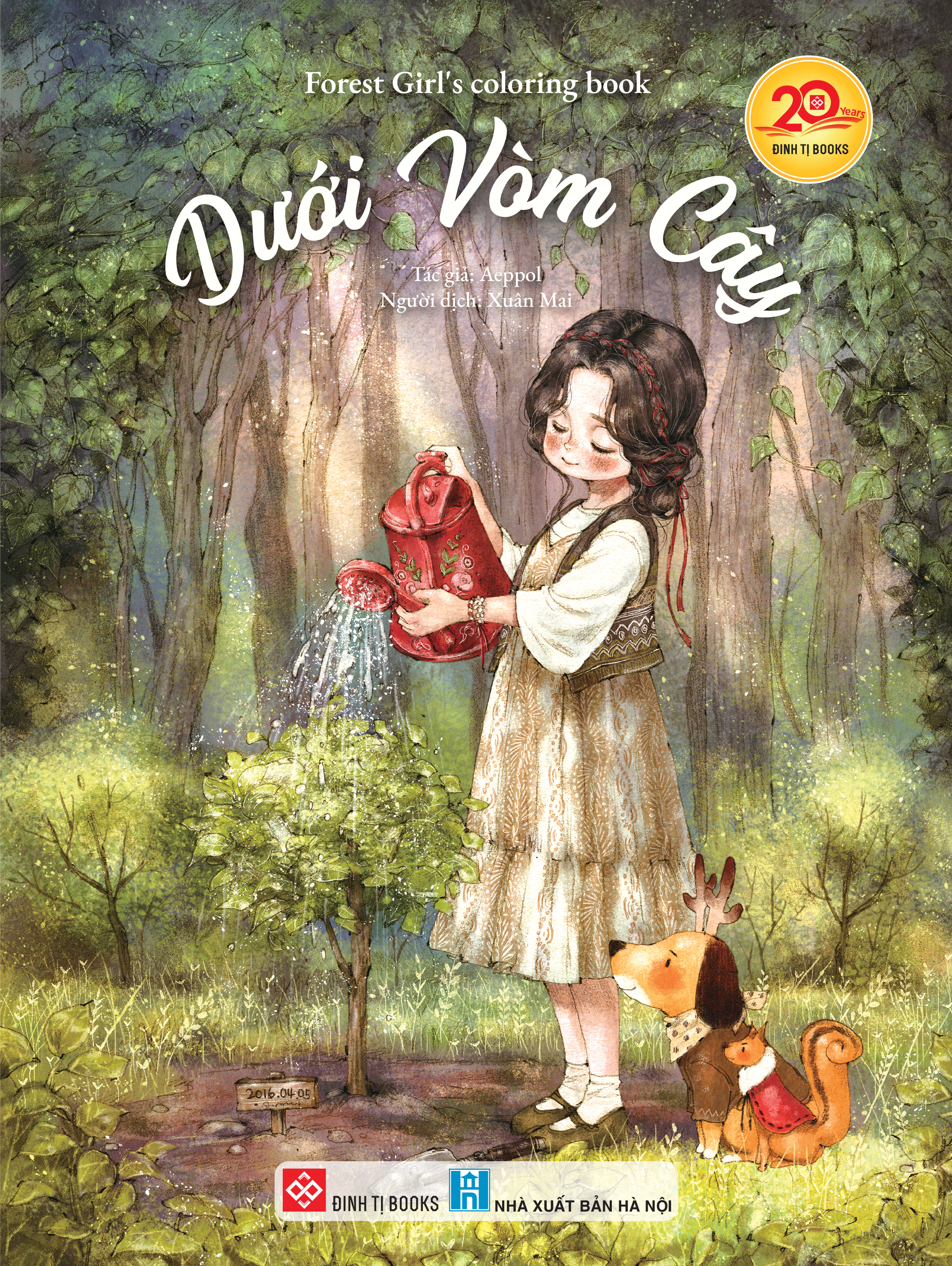 Forest Girl's coloring book - Dưới vòm cây