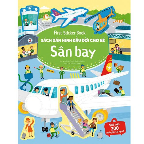 First sticker book - Sách dán hình đầu đời cho bé - Sân bay