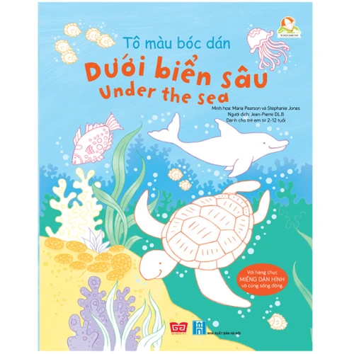 Tô màu bóc dán - Dưới biển sâu - Under the sea