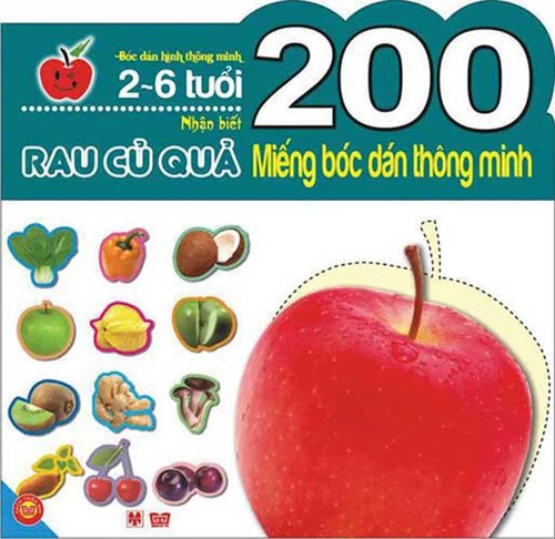 200 miếng bóc dán TM - Nhận biết rau củ quả