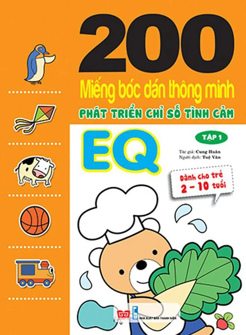 200 miếng bóc dán TM PT chỉ số Tình cảm EQ T1 (Dành cho trẻ 2-10 tuổi)