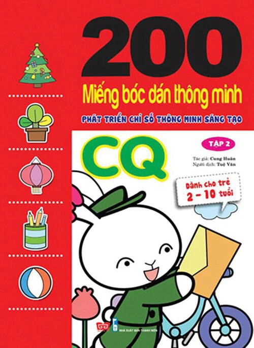 200 miếng bóc dán TM PT chỉ số TM sáng tạo CQ T2 (Dành cho trẻ 2-10 tuổi)