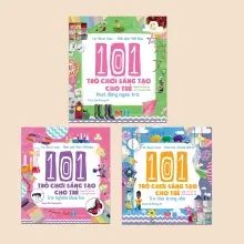 Set Trò chơi sáng tạo: 101 trò chơi sáng tạo cho trẻ (3 tập) (5 tuổi +)