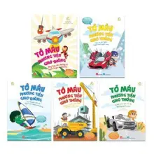 Set Tô màu phương tiện giao thông (5 tập)