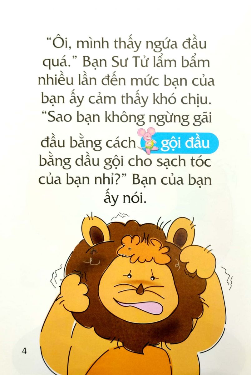 Truyện tranh song ngữ Việt-Anh cho bé - For washing hair without tears - Để gội đầu mà không cay mắt