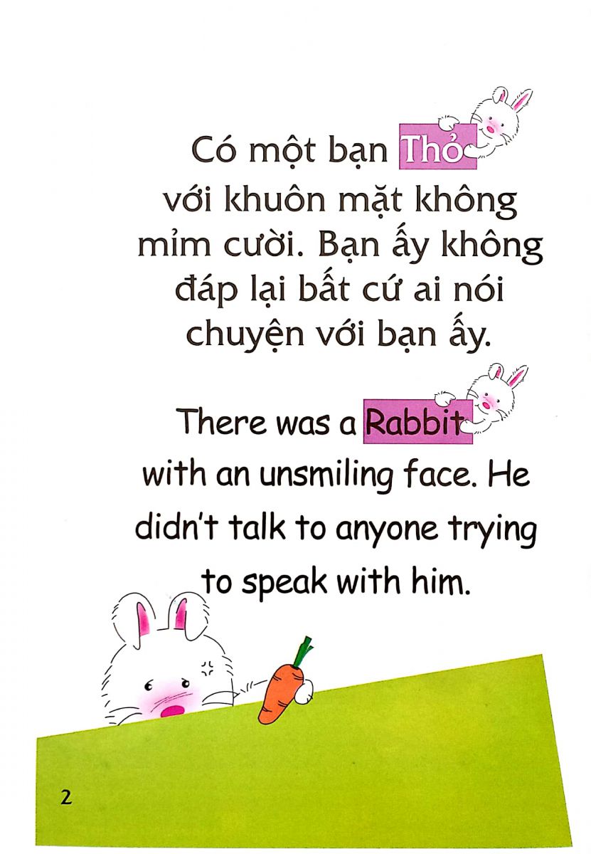 Truyện tranh song ngữ Việt-Anh cho bé - Bunny loves candies - Thỏ con thích ăn kẹo ngọt
