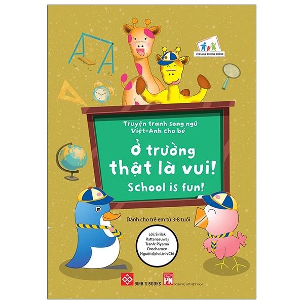 Truyện tranh song ngữ Việt-Anh cho bé - School is fun! - Ở trường thật là vui!