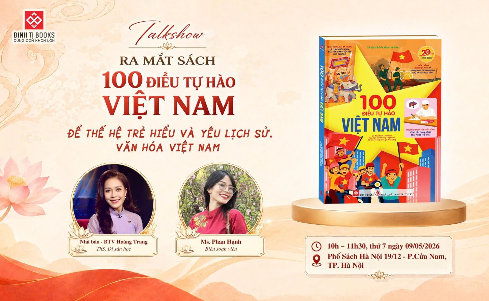sự kiện ra mắt sách 100 điều tự hào Việt Nam 